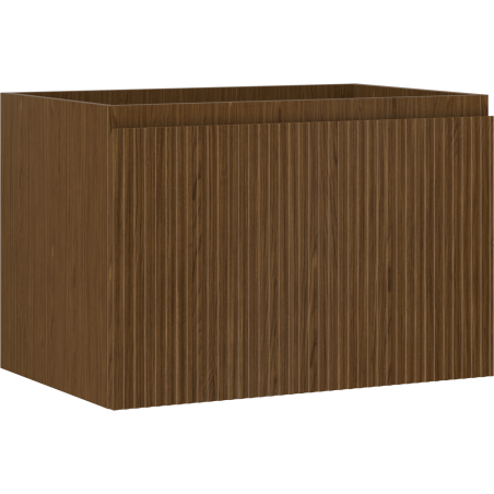 Mexen Rivel Badezimmer-Unterschrank 70 cm, 1 Schublade, geriffelt, Nussbaum - 91A20-07047-1-BF86