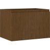 Mexen Rivel Badezimmer-Unterschrank 70 cm, 1 Schublade, geriffelt, Nussbaum - 91A20-07047-1-BF86