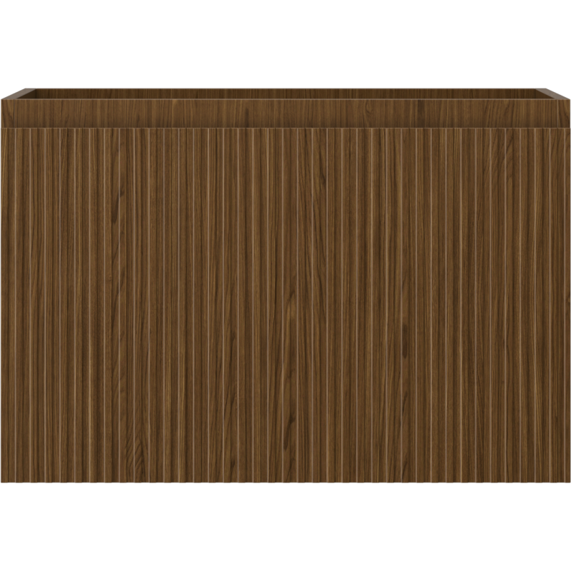 Mexen Rivel Badezimmer-Unterschrank 70 cm, 1 Schublade, geriffelt, Nussbaum - 91A20-07047-1-BF86