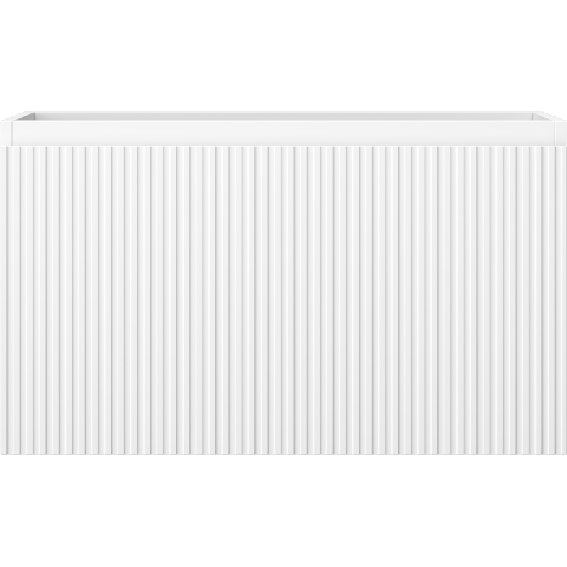 Mexen Rivel Badezimmerschrank 80 cm, 1 Schublade, gerillt, weiß matt - 91A20-08047-1-BF01