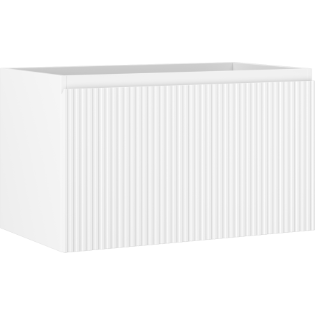 Mexen Rivel Badezimmerschrank 80 cm, 1 Schublade, gerillt, weiß matt - 91A20-08047-1-BF01