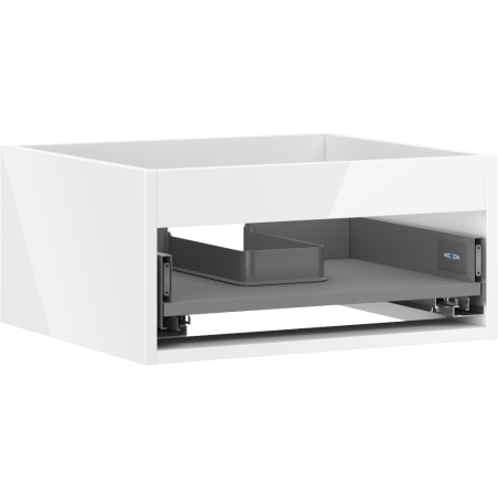 Mexen Box-A Korpus für Waschbeckenschrank 50 cm, 1 Schublade, Weiß Hochglanz - 91AX0-0500-235-1-00