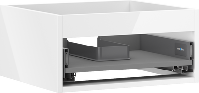 Mexen Box-A Korpus für Waschbeckenschrank 50 cm, 1 Schublade, Weiß Hochglanz - 91AX0-0500-235-1-00
