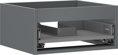 Mexen Box-A Unterschrankkorpus 50 cm, 1 Schublade, Graphit Matt - 91AX0-0500-235-1-66