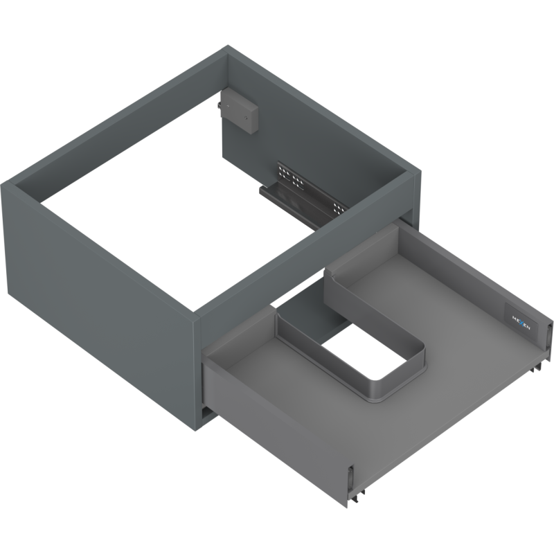 Mexen Box-A Unterschrankkorpus 50 cm, 1 Schublade, Graphit Matt - 91AX0-0500-235-1-66