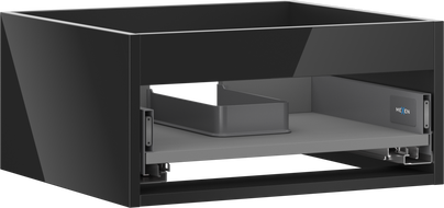 Mexen Box-A Korpuskabinett unter dem Waschbecken 50 cm, 1 Schublade, schwarzer Glanz - 91AX0-0500-235-1-70