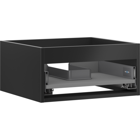 Mexen Box-A Waschtischunterschrankkorpus 50 cm, 1 Schublade, schwarz matt - 91AX0-0500-235-1-71