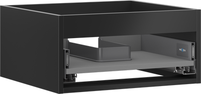 Mexen Box-A Waschtischunterschrankkorpus 50 cm, 1 Schublade, schwarz matt - 91AX0-0500-235-1-71