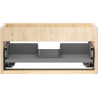 Mexen Box-A Korpus des Waschtischunterschranks 50 cm, 1 Schublade, Eiche - 91AX0-0500-235-1-81