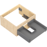 Mexen Box-A Korpus des Waschtischunterschranks 50 cm, 1 Schublade, Eiche - 91AX0-0500-235-1-81