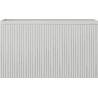 Mexen Rivel Badezimmerschrank unter Waschbecken 80 cm, 1 Schublade, geriffelt, grau matt - 91A20-08047-1-BF62