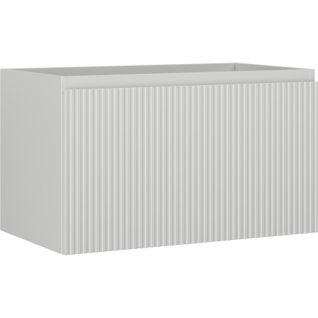 Mexen Rivel Badezimmerschrank unter Waschbecken 80 cm, 1 Schublade, geriffelt, grau matt - 91A20-08047-1-BF62