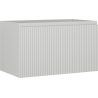 Mexen Rivel Badezimmerschrank unter Waschbecken 80 cm, 1 Schublade, geriffelt, grau matt - 91A20-08047-1-BF62