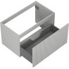 Mexen Rivel Badezimmerschrank unter Waschbecken 80 cm, 1 Schublade, geriffelt, grau matt - 91A20-08047-1-BF62