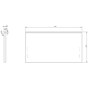 Mexen Rivel Badezimmer-Unterschrank 80 cm, 1 Schublade, gerillt, Schwarz Matt - 91A20-08047-1-BF71