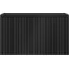 Mexen Rivel Badezimmer-Unterschrank 80 cm, 1 Schublade, gerillt, Schwarz Matt - 91A20-08047-1-BF71