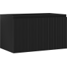 Mexen Rivel Badezimmer-Unterschrank 80 cm, 1 Schublade, gerillt, Schwarz Matt - 91A20-08047-1-BF71