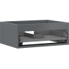 Mexen Box-A Korpus des Waschbeckenschranks 60 cm, 1 Schublade, Graphit Matt - 91AX0-0600-235-1-66