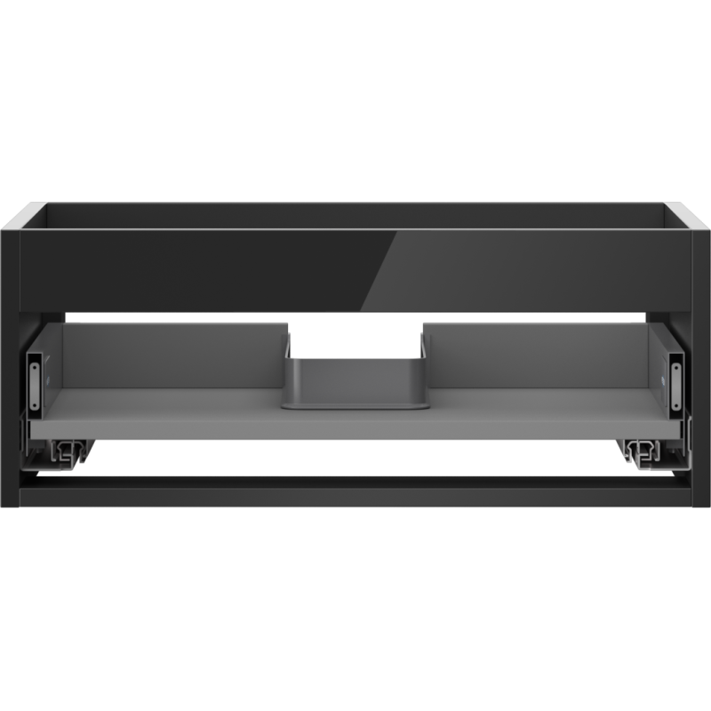 Mexen Box-A Korpus des Waschtischunterschranks 60 cm, 1 Schublade, Schwarz glänzend - 91AX0-0600-235-1-70