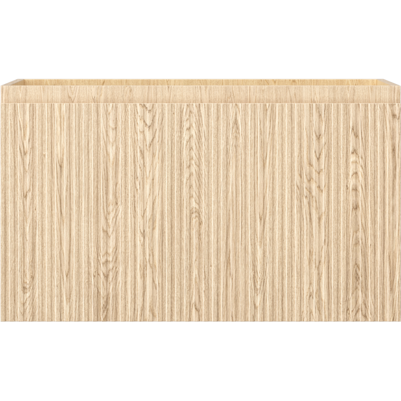 Mexen Rivel Badezimmerschrank unter Waschbecken 80 cm, 1 Schublade, gerillt, Eiche - 91A20-08047-1-BF81
