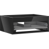 Mexen Box-A Korpus des Waschtischunterschranks 60 cm, 1 Schublade, Schwarz glänzend - 91AX0-0600-235-1-70