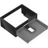 Mexen Box-A Korpus des Waschtischunterschranks 60 cm, 1 Schublade, Schwarz glänzend - 91AX0-0600-235-1-70