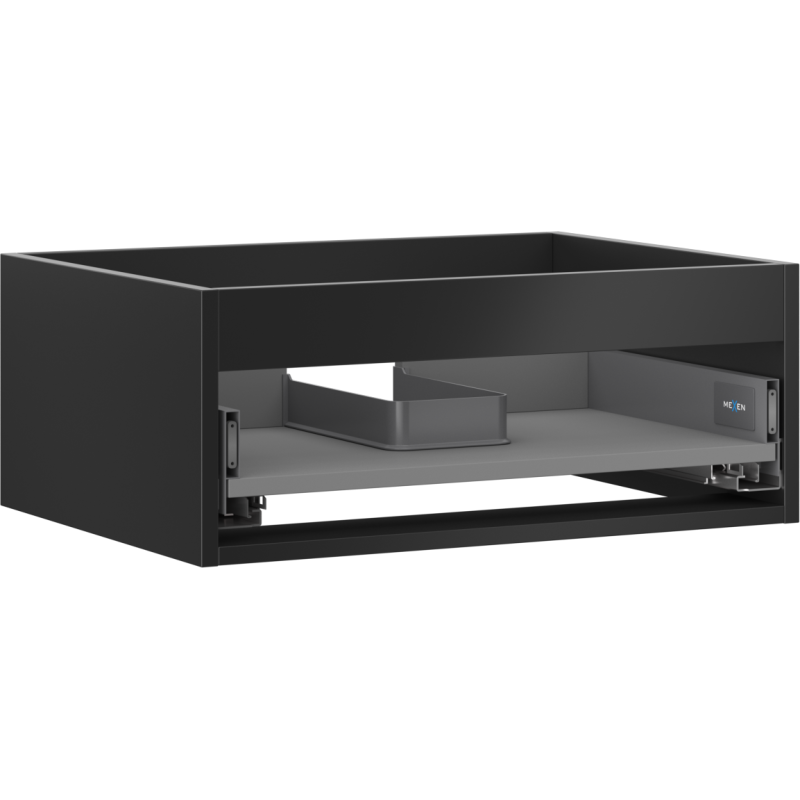 Mexen Box-A Unterschrankschrankkorpus 60 cm, 1 Schublade, Schwarz Matt - 91AX0-0600-235-1-71