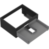 Mexen Box-A Unterschrankschrankkorpus 60 cm, 1 Schublade, Schwarz Matt - 91AX0-0600-235-1-71