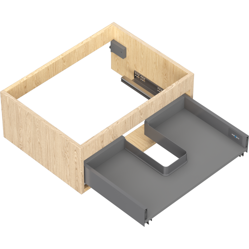 Mexen Box-A Korpus des Waschtischunterschranks 60 cm, 1 Schublade, Eiche - 91AX0-0600-235-1-81