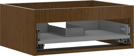 Mexen Box-A Unterschrankkorpus 60 cm, 1 Schublade, Nussbaum - 91AX0-0600-235-1-86