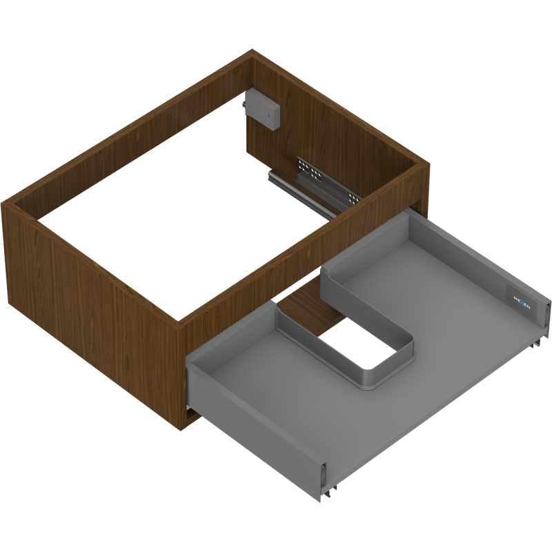 Mexen Box-A Unterschrankkorpus 60 cm, 1 Schublade, Nussbaum - 91AX0-0600-235-1-86