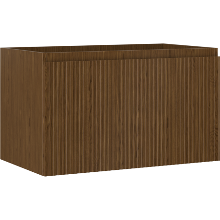 Mexen Rivel Badezimmer-Unterschrank 80 cm, 1 Schublade, geriffelt, Nussbaum - 91A20-08047-1-BF86