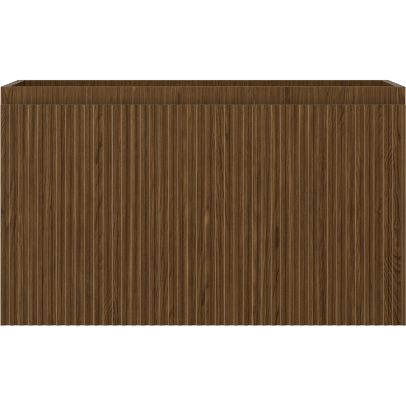 Mexen Rivel Badezimmer-Unterschrank 80 cm, 1 Schublade, geriffelt, Nussbaum - 91A20-08047-1-BF86