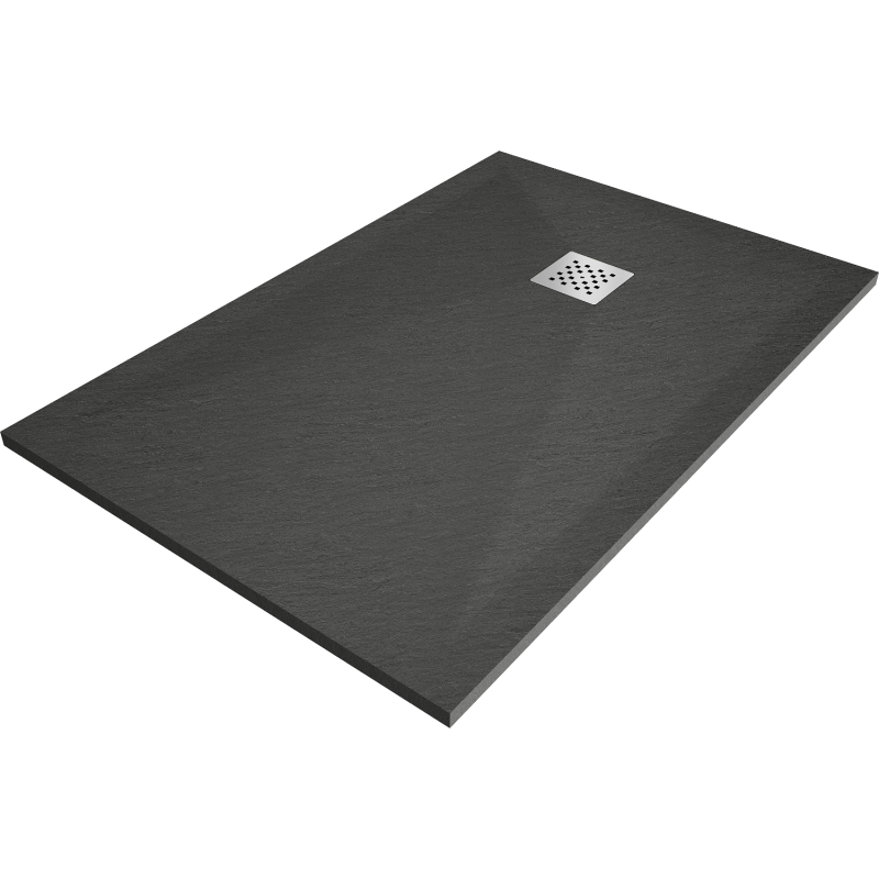 Mexen Stone+ rechteckige Komposit-Duschwanne 130 x 90 cm, Anthrazit - 44719013