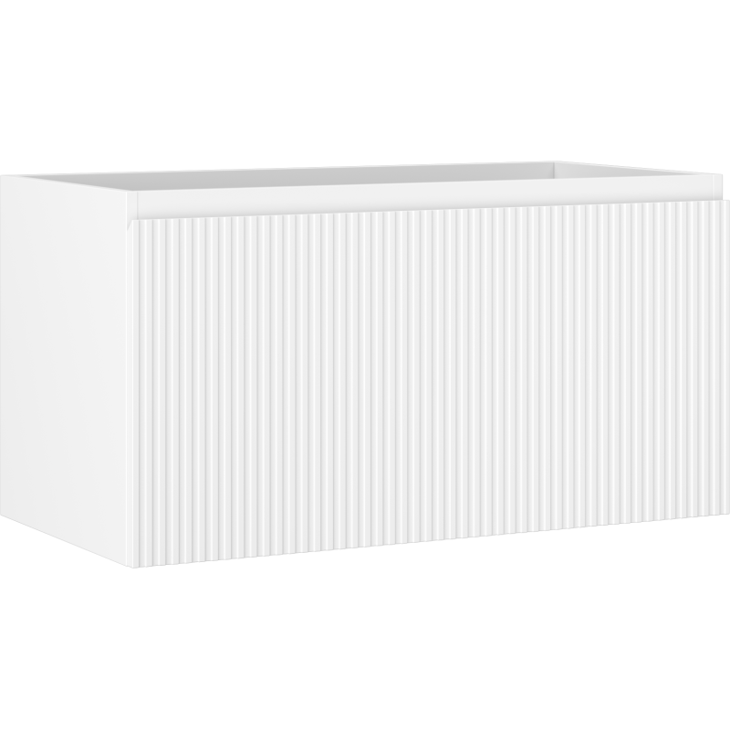 Mexen Rivel Badezimmer-Unterschrank 90 cm, 1 Schublade, gerillt, mattweiß - 91A20-09047-1-BF01