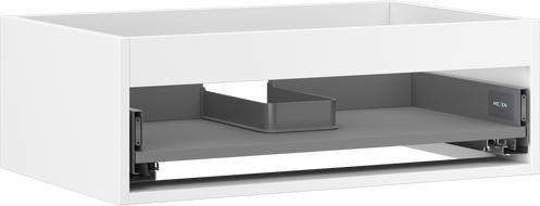 Mexen Box-A Korpus des Waschtischunterschranks 70 cm, 1 Schublade, Weiß Matt - 91AX0-0700-235-1-01