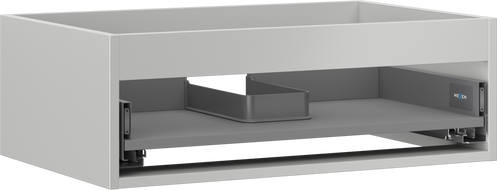 Mexen Box-A Korpus des Waschbeckenschranks 70 cm, 1 Schublade, graumatt - 91AX0-0700-235-1-62