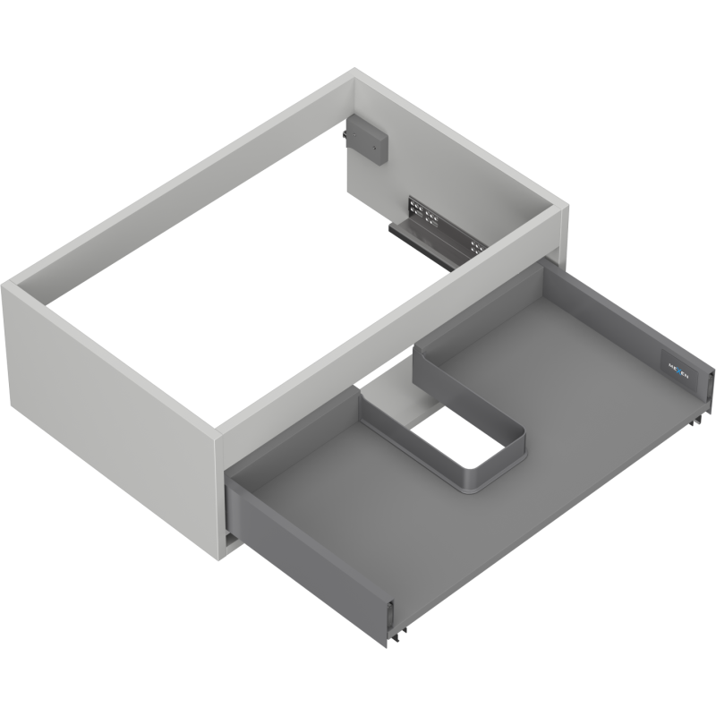 Mexen Box-A Korpus des Waschbeckenschranks 70 cm, 1 Schublade, graumatt - 91AX0-0700-235-1-62