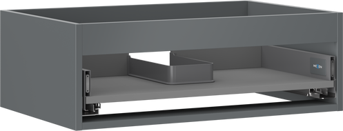 Mexen Box-A Korpus Waschtischschrank 70 cm, 1 Schublade, Graphit Matt - 91AX0-0700-235-1-66