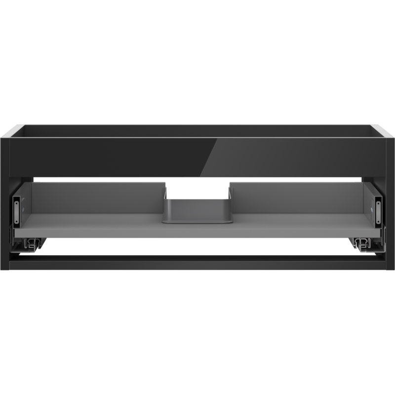Mexen Box-A Korpus des Waschtischunterschranks 70 cm, 1 Schublade, Schwarz Glanz - 91AX0-0700-235-1-70