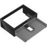 Mexen Box-A Korpus des Waschtischunterschranks 70 cm, 1 Schublade, Schwarz Glanz - 91AX0-0700-235-1-70