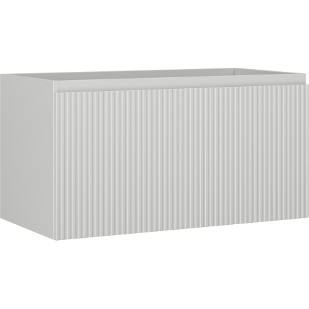 Mexen Rivel Badezimmerschrank für Waschbecken 90 cm, 1 Schublade, gerillt, graumatt - 91A20-09047-1-BF62