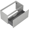 Mexen Rivel Badezimmerschrank für Waschbecken 90 cm, 1 Schublade, gerillt, graumatt - 91A20-09047-1-BF62