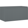 Mexen Rivel Badezimmerschrank für Waschbecken 90 cm, 1 Schublade, gerillt, grau matt - 91A20-09047-1-BF66