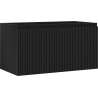 Mexen Rivel Badezimmerunterschrank 90 cm, 1 Schublade, geriffelt, schwarz matt - 91A20-09047-1-BF71
