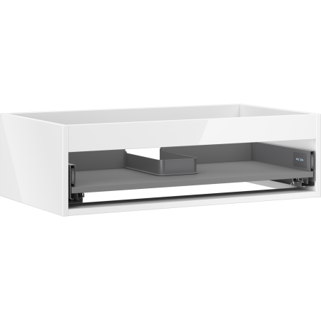 Mexen Box-A Korpus des Waschtischunterschranks 80 cm, 1 Schublade, weiß glänzend - 91AX0-0800-235-1-00