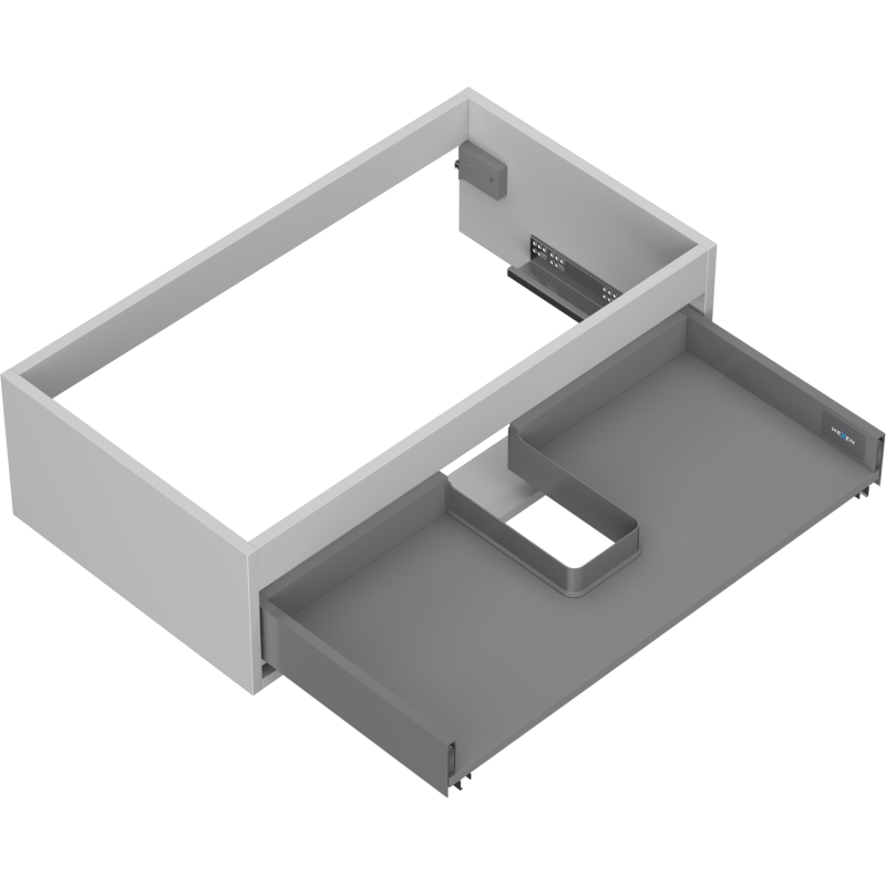 Mexen Box-A Schrankunterbau 80 cm, 1 Schublade, grau matt - 91AX0-0800-235-1-62