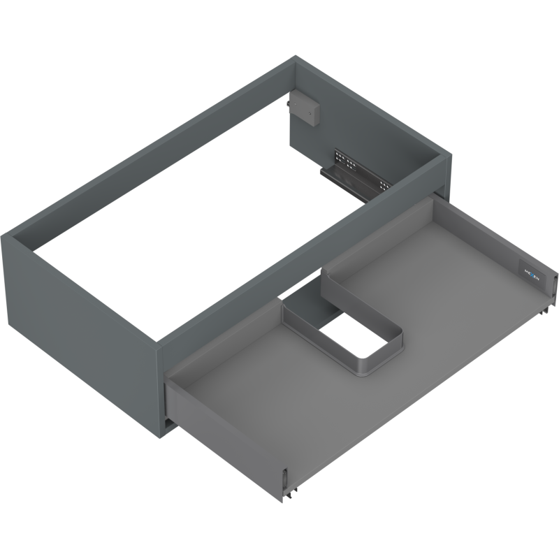 Mexen Box-A Korpus Unterschrank 80 cm, 1 Schublade, Graphit Matt - 91AX0-0800-235-1-66