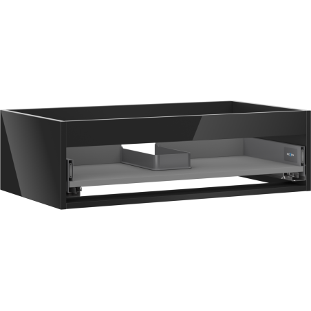 Mexen Box-A Korpus des Waschtischunterschranks 80 cm, 1 Schublade, schwarz glänzend - 91AX0-0800-235-1-70