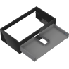 Mexen Box-A Korpus des Waschtischunterschranks 80 cm, 1 Schublade, schwarz glänzend - 91AX0-0800-235-1-70